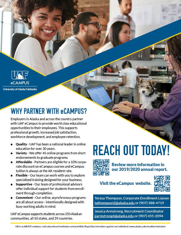 A flyer designed for eCampus corporate partnerships.